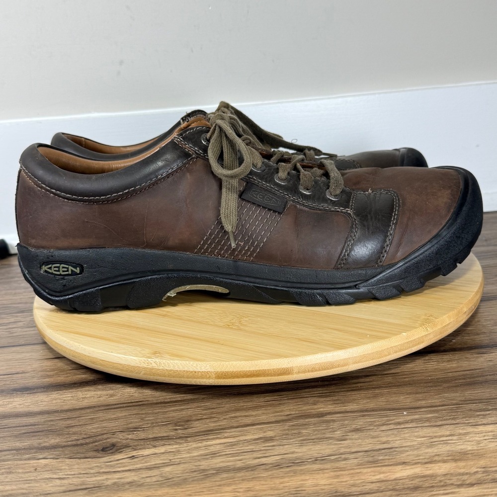 Keen Austin Leather Oxford Mens 16 Brown Rugged Lace Up Shoe Gorpcore Outdoor